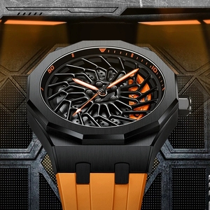 นาฬิกาข้อมือผู้ชายแบบหมุนได้ 360 องศา ดีไซน์ล้อแม็กซ์ 3 มิติ กันน้ำ หรูหรา ระบบควอตซ์ ของแท้ พร้อมส่งแบบดรอปชิปปิ้ง - Product Image 4