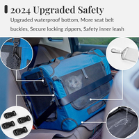Sac de transport pour chat extra large et souple, pliable, XL, pour deux chats, animaux de compagnie de taille moyenne et grande, sac de voyage portable pliable pour les voyages en voiture