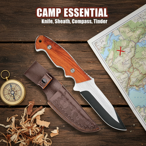 Mini Cuchillo Portátil de Hoja Recta para Caza y Camping, Multifuncional, para Pescar, Comer Carne y Frutas - Product Image 5