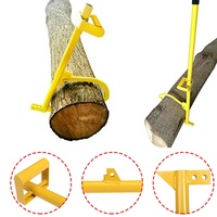 Cric à bois à poignée en acier-rouleau de bûches, grappin, crochet et outil de coupe, outil de rouleau de bûches pour abattage