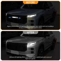 Emblème lumineux LED pour calandre de voiture, logo LED luminescent pour CHERY JAECOO J7