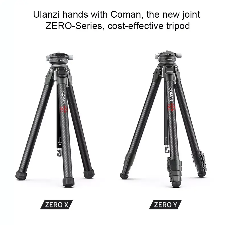 360 Degree Ball Head 1/4 inch Quick Shoe Plate Professional Tripod Load up to 26.5 pound Carbon Fiber Camera Tripod