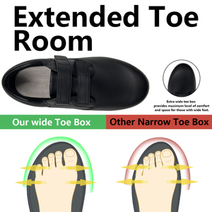 Sepatu Diabetes Ukuran Besar Bersertifikat CE, Desain Khusus Pabrik, Gaya Kasual Medis untuk Berjalan, Sepatu Diabetes untuk Kaki Bengkak dan Edema - Product Image 3
