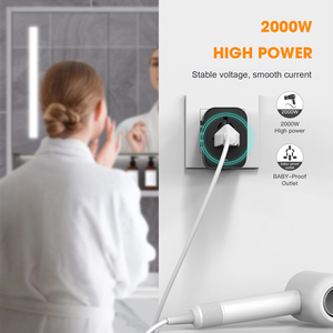 All in One Universal <strong>Travel</strong> Plug <strong>Adapter</strong> With Dual USB a and C Ports Worldwide Compatible With <strong>USA</strong> EU UK AUS Socket - Product Image 5