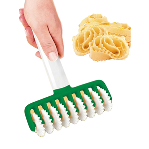 <b>Plastic</b> Multi-Purpose Noodle Maker 9-Wheel Roller Dough Cutter for Pasta Noodles Dough Pastry <b>Kitchen</b> Cooking Baking Aid - Product Image 1