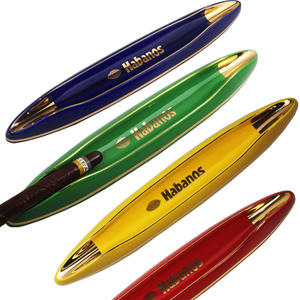 Cendrier en céramique créatif en forme de bateau de grande taille avec deux fentes pour cigares - Product Image 1