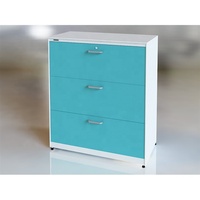 Classeur en bois en métal simple et moderne EKL avec serrure de tiroir pour le stockage de bureau scolaire ou les collections de thé Armoire de plancher basse