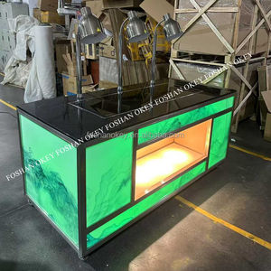 Buffet OKEY Chauffe-plats à <span class=keywords><strong>gaz</strong></span> Comptoir de traiteur Table de buffet chinoise Dimsum Station de service de buffet de restaurant mobile - Product Image 4