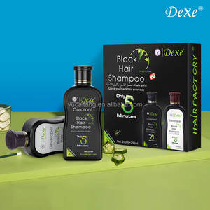 DEXE 25ml*10 Sachets Shampooing Colorant Magique Noni Noir pour Cheveux en Crème – Coloration Capillaire Sûre et Saine pour Hommes et Femmes, Usage Domestique - Product Image 4