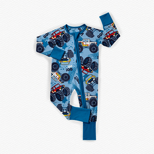 ชุดนอนเด็กผู้ชายผ้าไผ่ ชุดนอนเด็กผู้ชายผ้าไผ่มีซิป ชุดนอนเด็กผู้ชายลายการ์ตูนผ้าไผ่ สำหรับเด็กวัยเตาะแตะ ไซส์ 4T - Product Image 5