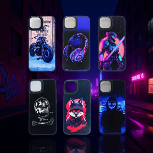 HOMBRE Funda para teléfono móvil de 6,1 pulgadas con diseño de neón para iPhone 12 Pro Max - Product Image 3