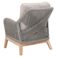 Chaise élégante de plein air en teck massif résistant aux intempéries pour villa, patio, hôtel, jardin