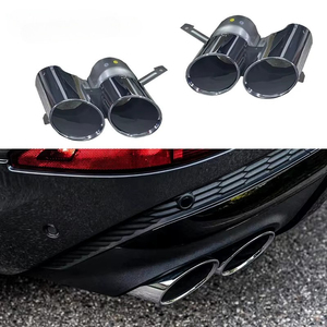 Diffuseur arrière noir brillant avec embouts pour Audi Q7 SQ7 2020 2021 2022 2023 - Product Image 6