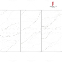Losa de Porcelana Blanca Moderna de 1200x1200 mm, Superficie Esmaltada, Piedra Sinterizada para Paredes Interiores y Pisos de Villas