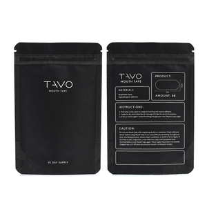 Sacchetto Stand-up Personalizzato con Zip in Carta Kraft Biodegradabile Impermeabile e Plastica, Busta Nera in Mylar con Logo - Product Image 5