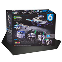 Jouets éducatifs d'exploration spatiale à énergie solaire 6 en 1, construction scientifique, robot solaire, ensembles de blocs de construction amusants pour enfants