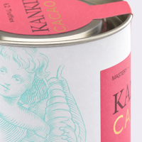 Tube en carton personnalisé imprimé pour chocolat, qualité alimentaire, écologique, pour bonbons et noix, avec couvercle en fer blanc