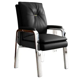 Zwart Nieuwe Dikke Bureaustoel Comfortabel Sedentair Huisontwerp Voor Kantoorgebruik