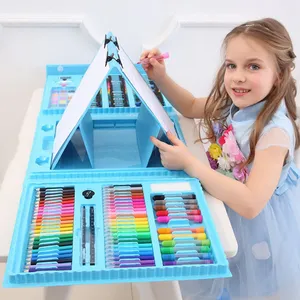 Drawing Art For Children's School Gift Supplies diy 208 Pieces Drawing Art Painting Set Baby Drawing Toys