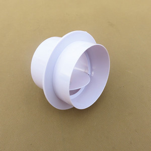 Raccord de conduit rond de 100 mm avec clapet anti-retour pour ventilateur extracteur et amortisseur de reflux - Product Image 4