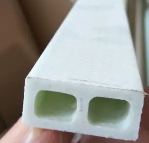 Extruido de listones de la sección bar de haz correa de fibra de vidrio FRP pultrusión viga hueca tubo cuadrado China ROCKPRO fábrica
