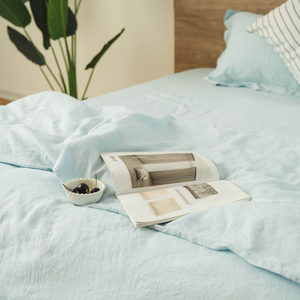 Bán Buôn 100% Lanh Hữu Cơ Cây Gai Dầu Bộ Đồ Giường Đặt In Phẳng Khăn Trải Giường Trong Vua Nữ Hoàng Đôi Đôi Kích Thước Cho Đám Cưới Nhà Khách Sạn - Product Image 6