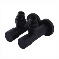Nouvelles vanes de radiateur angulaires en laiton pour radiateur à serviettes, accessoire de robinet encastré réglable pour eau 110°C 16 bars
