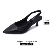 Chaussures à talons hauts pointus pour femme, design personnalisé, luxe, sexy, en cuir verni PU brillant, avec sangle élastique, 9605