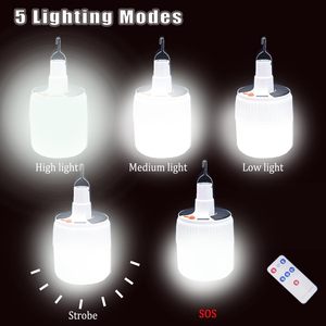 Ampoule LED solaire en gros à économie d'énergie, lampe d'urgence alimentée par énergie solaire, pour camping, marché nocturne, mobile, extérieur, suspendue - Product Image 4