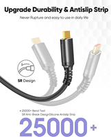 Câble UHD haute vitesse plaqué or 2.0 avec Ethernet mâle-mâle 18 Gbit/s 4K 60 Hz, cordon tressé pour moniteur et lecteur DVD