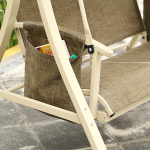 Juego de columpios de alta calidad, muebles de jardín al aire libre, marco de metal para playa, columpios de hierro forjado para - Product Image 5