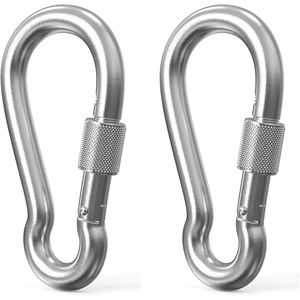 Anillo de conexión rápida de acero inoxidable 304, hebillas de cadena de mosquetón M3 M5 M6 M8 M10 M12, hebilla de montañismo, hebillas colgantes de gancho - Product Image 5