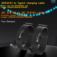 Cable de Alimentación USB C a Starlink Mini, Entrada Tipo-C, Salida CC 20V 5A, Conector Cilíndrico, Cable de 10M, CC5.5 * 2.1mm a 5.5 * 2.1mm