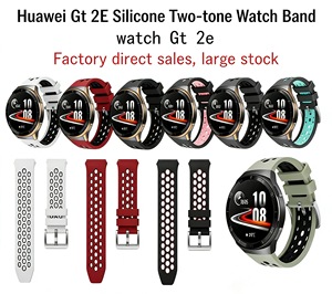 Correa de Silicona Deportiva para Reloj <span class=keywords><strong>Huawei</strong></span> Watch <span class=keywords><strong>GT</strong></span> <span class=keywords><strong>2E</strong></span>, Repuesto de Correa para <span class=keywords><strong>Smartwatch</strong></span> con Correa de Goma de 22mm Tipo Charm para GT2E - Product Image 2