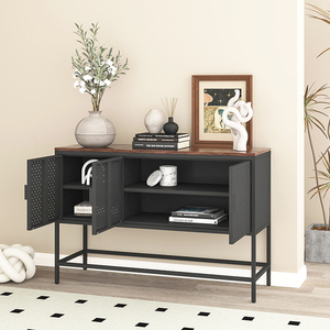 Meuble <span class=keywords><strong>de</strong></span> salon moderne, armoire en acier, console, <span class=keywords><strong>buffet</strong></span> avec 3 portes, armoire <span class=keywords><strong>de</strong></span> rangement en métal pour chambre à coucher, <span class=keywords><strong>salle</strong></span> à <span class=keywords><strong>manger</strong></span> - Product Image 2