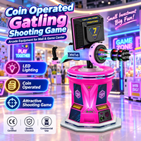 Machine de jeu de tir Gatling à monnayeur, construction métallique, prise en charge de la langue anglaise, pour utilisation commerciale en salle d'arcade
