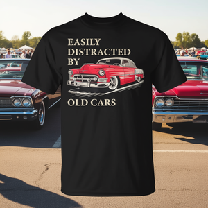 Camiseta con estampado de coches clásicos antiguos que te despreocupa fácilmente de las cosas - Product Image 3