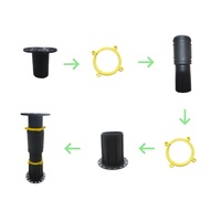 Pied de support réglable robuste pour meubles, 20-37 cm, stabilisateur central de sommier pour lit king size, canapé, table