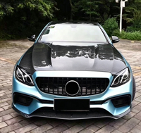Capot en fibre de carbone véritable style OEM pour Mercedes Benz Classe E W213 E200 E300 E63 2017-2023 AMG, couvre-moteur avant, kit carrosserie