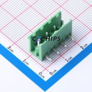 DB2ER-5.0-4P-GN Plug-in Terminal Block P=5mm Connector Board-to-Board / Socket - Open 1x4P 5mm Green - Product Image 1