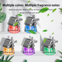 Diffuseur d'air pour voiture, parfum pour voiture, ventilateur rotatif solaire, parfum liquide pour voiture, aromathérapie solaire, moulin à vent aromathérapie
