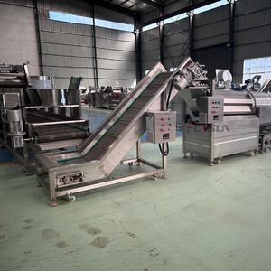 Gas Heating Industrial Deep Frying <b>Machine</b> Anti-Oxidation Oil Filter System Frying Equipment For Nut Puffed Food Processing - Product Image 1