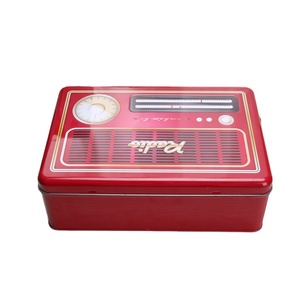 Đài Phát Thanh Hình Hộp Kim Loại Ăn Trưa Với Xử Lý Cookies Box Khuyến Mại Hộp Quà Tặng - Product Image 2