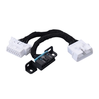 Carcasa Molex de 10 pines, conector macho a hembra de 16 pines, escáner de diagnóstico OBDII, lector de códigos de error con cable en Y OBDII de 16 pines