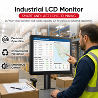 Panneau HMI industriel 21,5 pouces RS485/RS232 tout-en-un, écran tactile IP65, ordinateur industriel, PC industriel