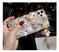Casing Ponsel Mewah Buatan Tangan Bertabur Berlian Rhinestone untuk iPhone 17 PRO MAX 16 PRO MAX 15 14 13 12 11 Profesional