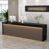 Grille de Sécurité pour Entreprise, Comptoir d'Accueil, Réception, Salon de Beauté, Comptoir de Bar Luxe Léger, Magasin de Vêtements, Comptoir de Caisse Peint