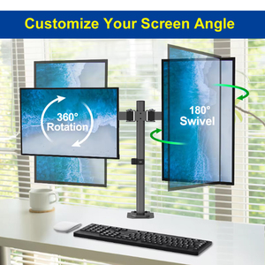 ขายร้อนคอมพิวเตอร์ประหยัด Dual <span class=keywords><strong>Monitor</strong></span> <span class=keywords><strong>Mount</strong></span> 13-32 นิ้วจอ LCD โต๊ะจอภาพ Mounts - Product Image 5