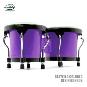 Mini Bongó Beatello, 8 Opciones de Color, Instrumento de Percusión Distintivo para Principiantes con Parche de Piel de Oveja, Plegable - Product Image 2