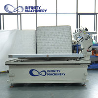 Machine à coudre industrielle semi-automatique pour revêtement de bord de bande de table fixe de matelas avec Singer 300U